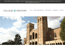 Tablet Screenshot of collegementors.com